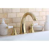 Vintage Two-Handle 3-Hole Deck Mount Roman Tub Faucet