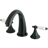 Vintage Two-Handle 3-Hole Deck Mount Roman Tub Faucet
