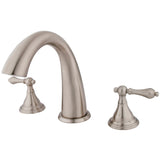 Vintage Two-Handle 3-Hole Deck Mount Roman Tub Faucet
