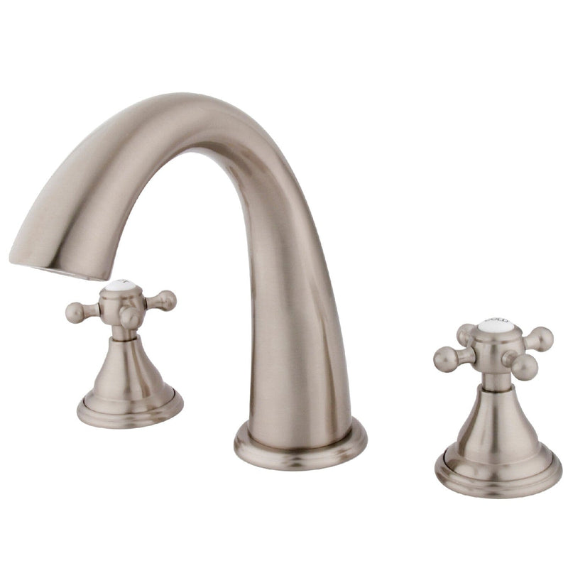 Vintage Two-Handle 3-Hole Deck Mount Roman Tub Faucet