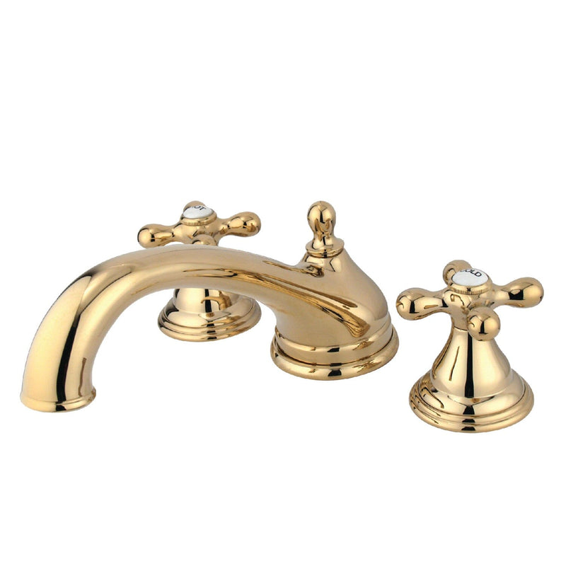 Vintage Two-Handle 3-Hole Deck Mount Roman Tub Faucet