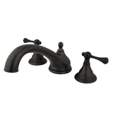 Vintage Two-Handle 3-Hole Deck Mount Roman Tub Faucet