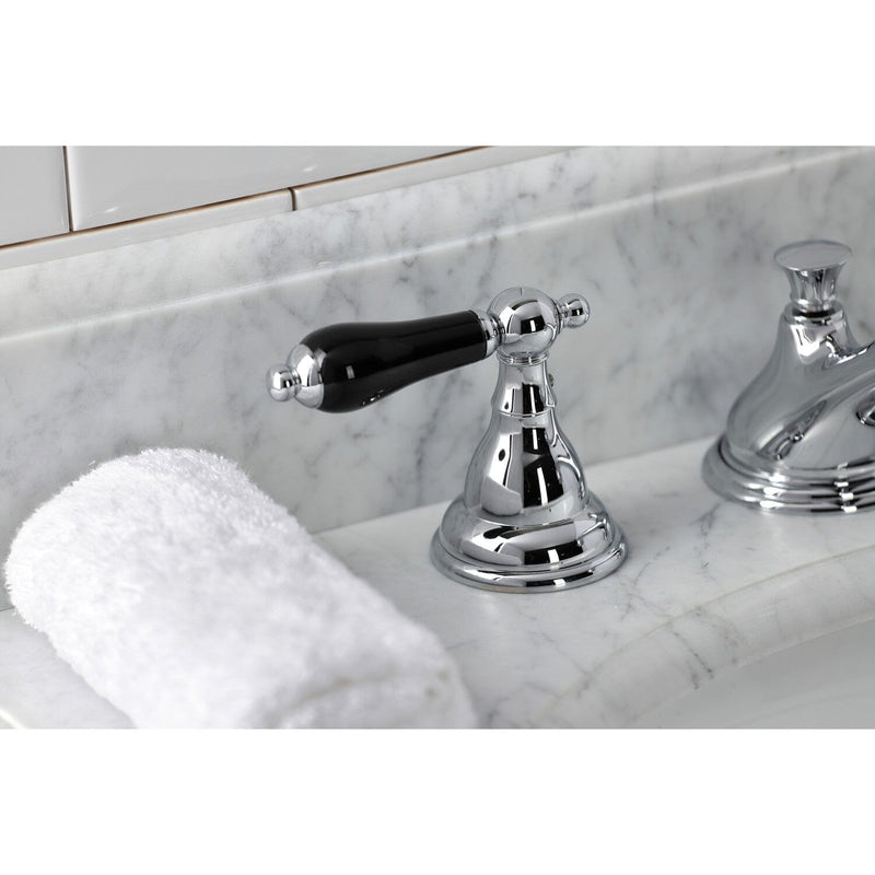 Duchess Two-Handle 3-Hole Deck Mount Widespread Bathroom Faucet with Brass Pop-Up Drain