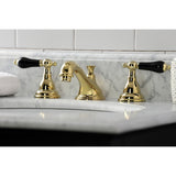 Duchess Two-Handle 3-Hole Deck Mount Widespread Bathroom Faucet with Brass Pop-Up Drain