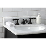 Duchess Two-Handle 3-Hole Deck Mount Widespread Bathroom Faucet with Brass Pop-Up Drain