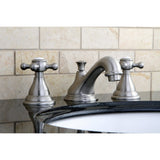 Royale Two-Handle 3-Hole Deck Mount Widespread Bathroom Faucet with Brass Pop-Up Drain