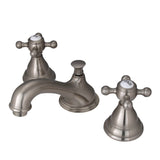 Royale Two-Handle 3-Hole Deck Mount Widespread Bathroom Faucet with Brass Pop-Up Drain