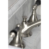 Duchess Two-Handle 3-Hole Deck Mount Widespread Bathroom Faucet with Brass Pop-Up Drain