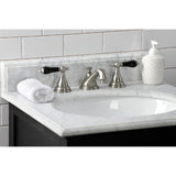 Duchess Two-Handle 3-Hole Deck Mount Widespread Bathroom Faucet with Brass Pop-Up Drain