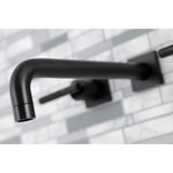 Kaiser Two-Handle 3-Hole Wall Mount Tub Faucet