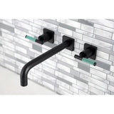 Kaiser Two-Handle 3-Hole Wall Mount Tub Faucet