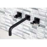 Kaiser Two-Handle 3-Hole Wall Mount Tub Faucet