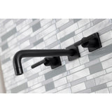 Kaiser Two-Handle 3-Hole Wall Mount Tub Faucet