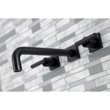 Manhattan Two-Handle 3-Hole Wall Mount Tub Faucet