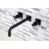 Kaiser Two-Handle 3-Hole Wall Mount Tub Faucet