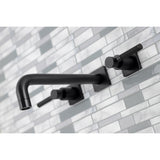 Kaiser Two-Handle 3-Hole Wall Mount Tub Faucet