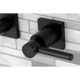 Concord Two-Handle 3-Hole Wall Mount Tub Faucet