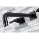 Milano Two-Handle 3-Hole Wall Mount Tub Faucet