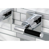 Kaiser Two-Handle 3-Hole Wall Mount Tub Faucet