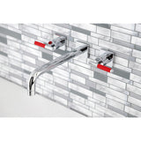 Kaiser Two-Handle 3-Hole Wall Mount Tub Faucet