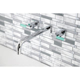 Kaiser Two-Handle 3-Hole Wall Mount Tub Faucet