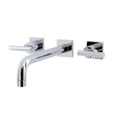 Manhattan Two-Handle 3-Hole Wall Mount Tub Faucet