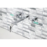 Kaiser Two-Handle 3-Hole Wall Mount Tub Faucet