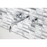 Kaiser Two-Handle 3-Hole Wall Mount Tub Faucet