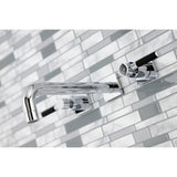 Kaiser Two-Handle 3-Hole Wall Mount Tub Faucet