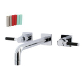 Kaiser Two-Handle 3-Hole Wall Mount Tub Faucet
