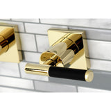 Kaiser Two-Handle 3-Hole Wall Mount Tub Faucet