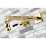 Kaiser Two-Handle 3-Hole Wall Mount Tub Faucet