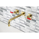 Kaiser Two-Handle 3-Hole Wall Mount Tub Faucet