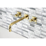 Kaiser Two-Handle 3-Hole Wall Mount Tub Faucet