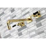 Kaiser Two-Handle 3-Hole Wall Mount Tub Faucet