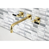 Kaiser Two-Handle 3-Hole Wall Mount Tub Faucet