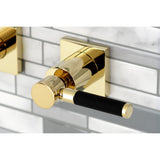 Kaiser Two-Handle 3-Hole Wall Mount Tub Faucet