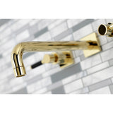 Kaiser Two-Handle 3-Hole Wall Mount Tub Faucet