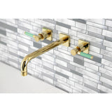 Kaiser Two-Handle 3-Hole Wall Mount Tub Faucet
