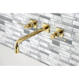 Kaiser Two-Handle 3-Hole Wall Mount Tub Faucet
