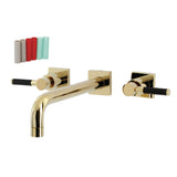 Kaiser Two-Handle 3-Hole Wall Mount Tub Faucet