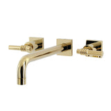Milano Two-Handle 3-Hole Wall Mount Tub Faucet