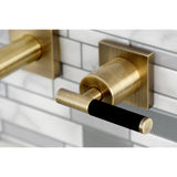 Kaiser Two-Handle 3-Hole Wall Mount Tub Faucet