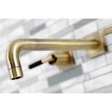 Kaiser Two-Handle 3-Hole Wall Mount Tub Faucet