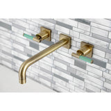 Kaiser Two-Handle 3-Hole Wall Mount Tub Faucet
