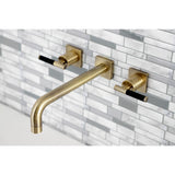 Kaiser Two-Handle 3-Hole Wall Mount Tub Faucet