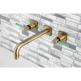 Kaiser Two-Handle 3-Hole Wall Mount Tub Faucet