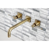 Kaiser Two-Handle 3-Hole Wall Mount Tub Faucet