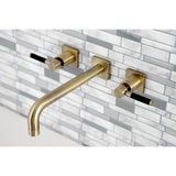 Kaiser Two-Handle 3-Hole Wall Mount Tub Faucet