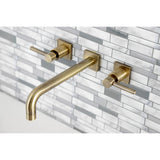 Concord Two-Handle 3-Hole Wall Mount Tub Faucet